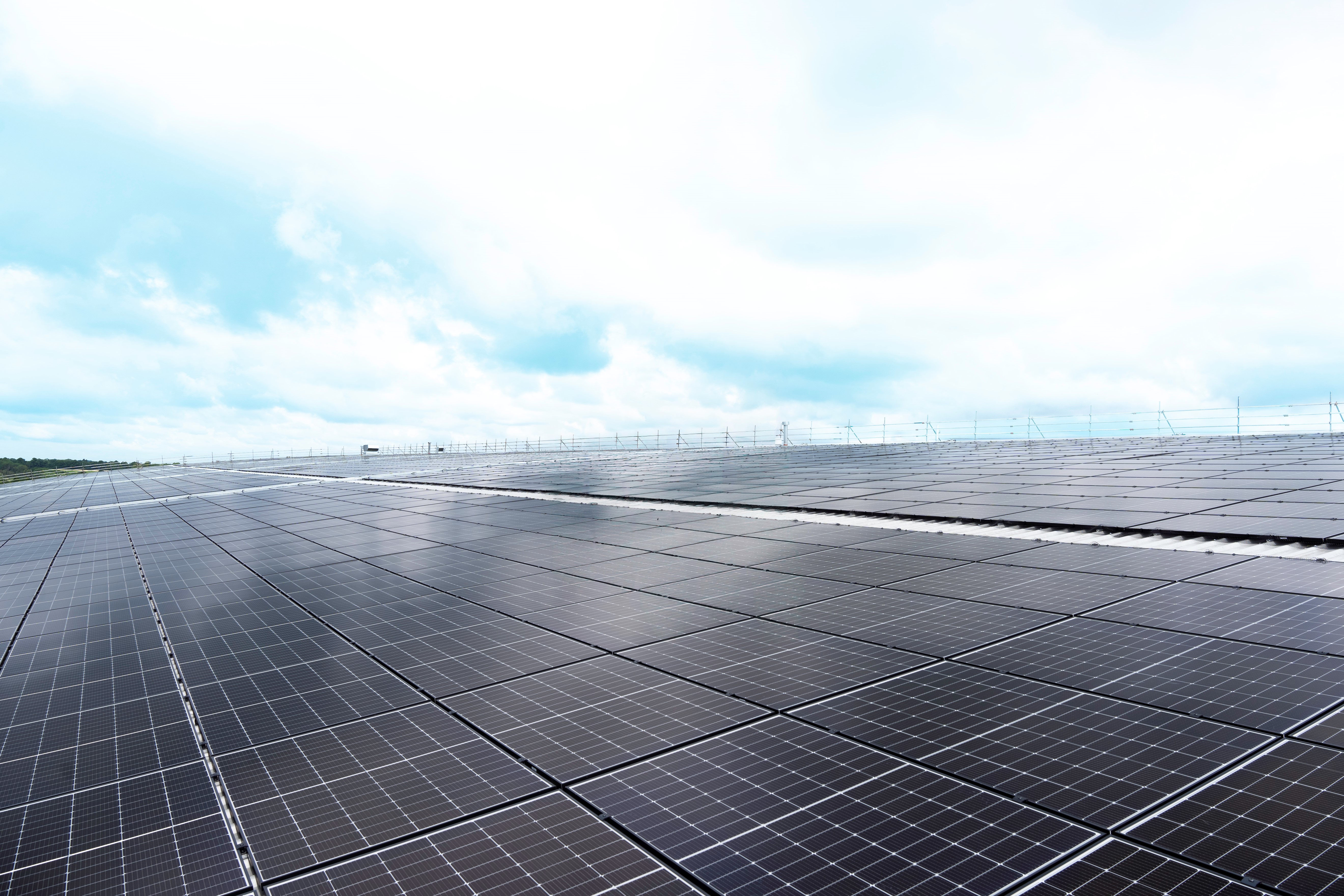 The London Biggin Hill service centre's solar panel project developed in collaboration with Zestec.