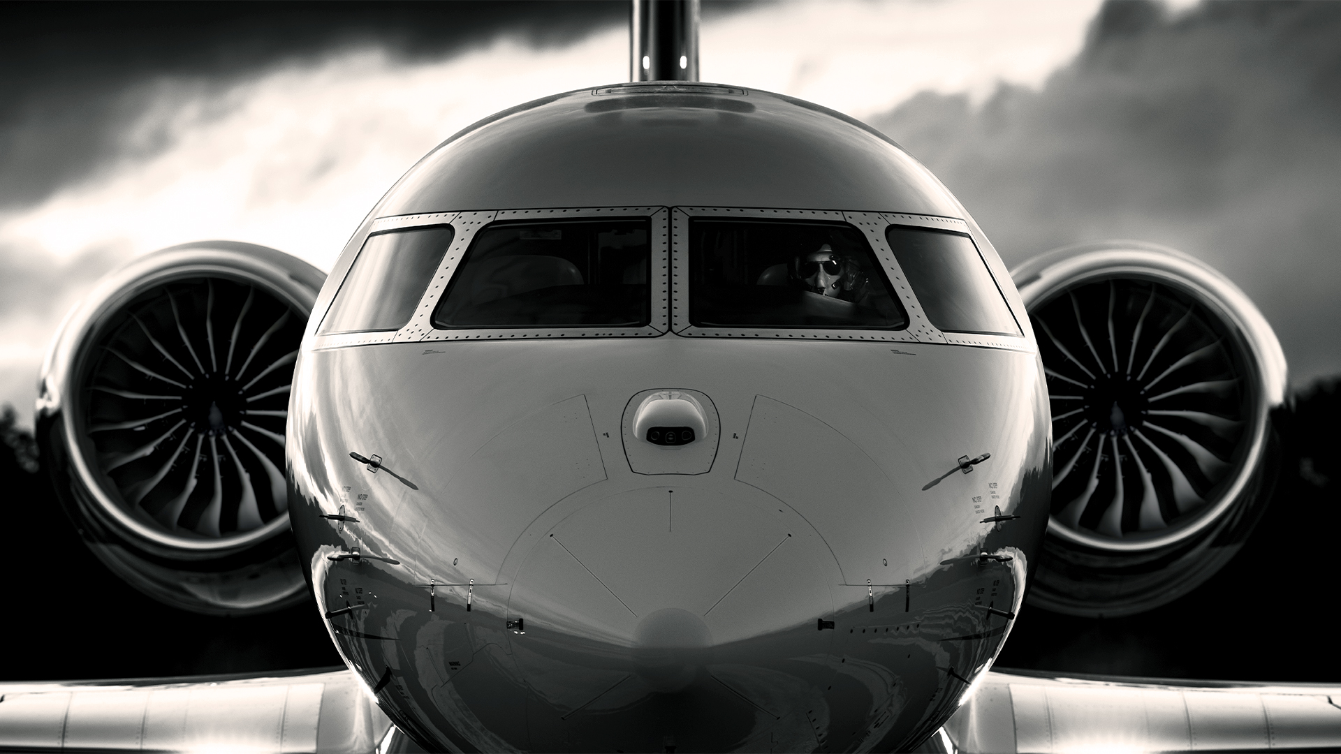 Front of aircraft nose