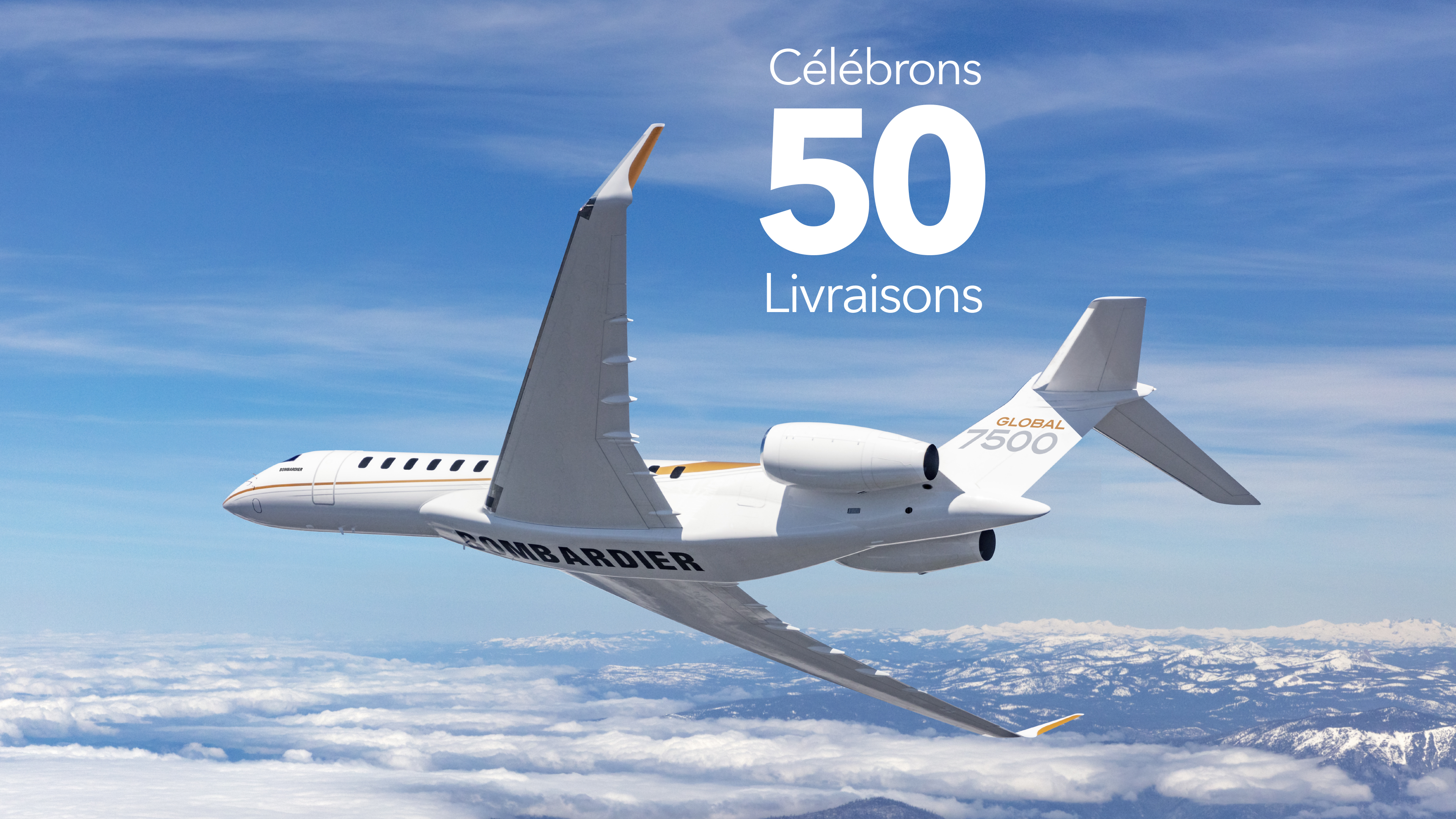 50e avion d'affaires Global 7500