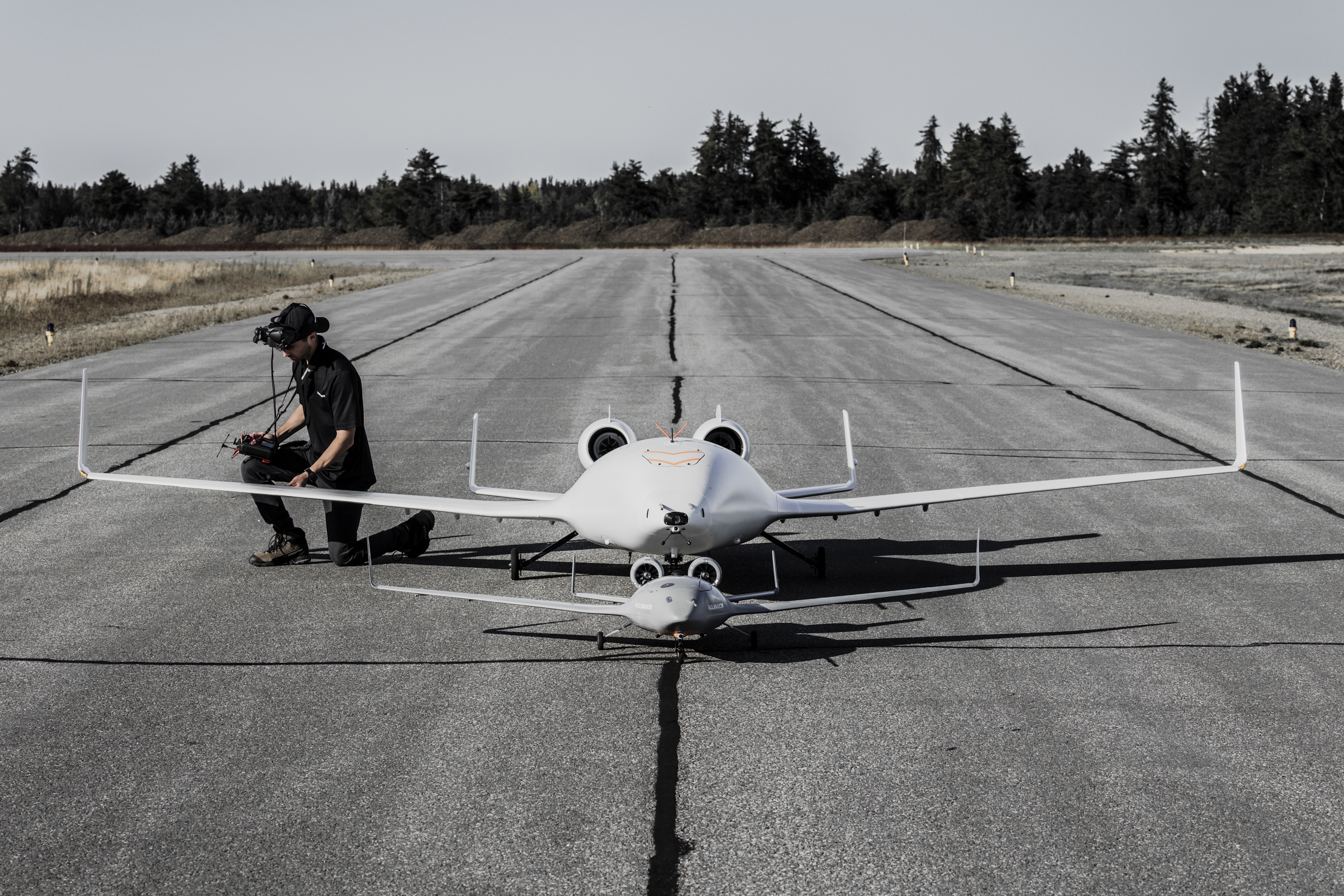 Gamme de vehicules d'essais à aile et fuselage intégrés du projet EcoJet de Bombardier