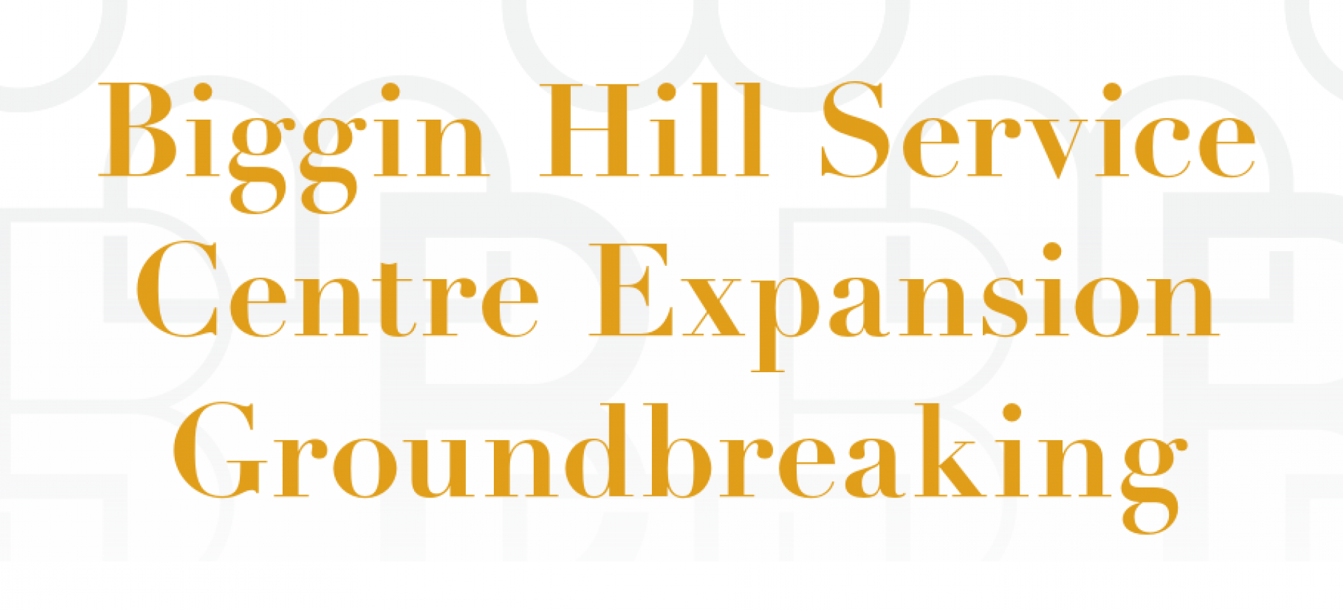 Biggin Hill Service Centre Expansion Groundbreaking