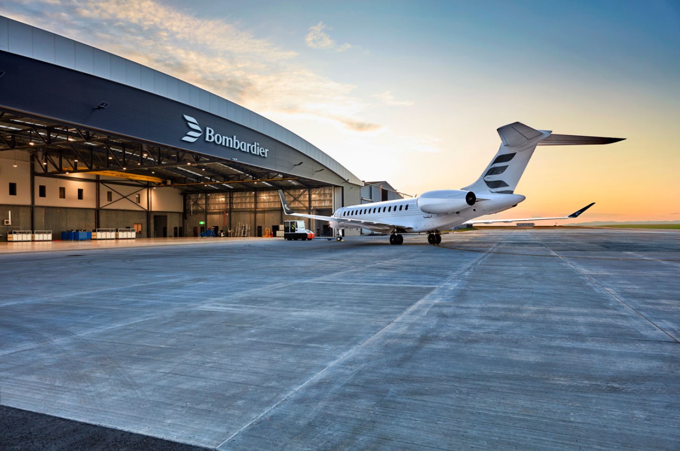 Extérieur du hangar du Centre de Service de Melbourne