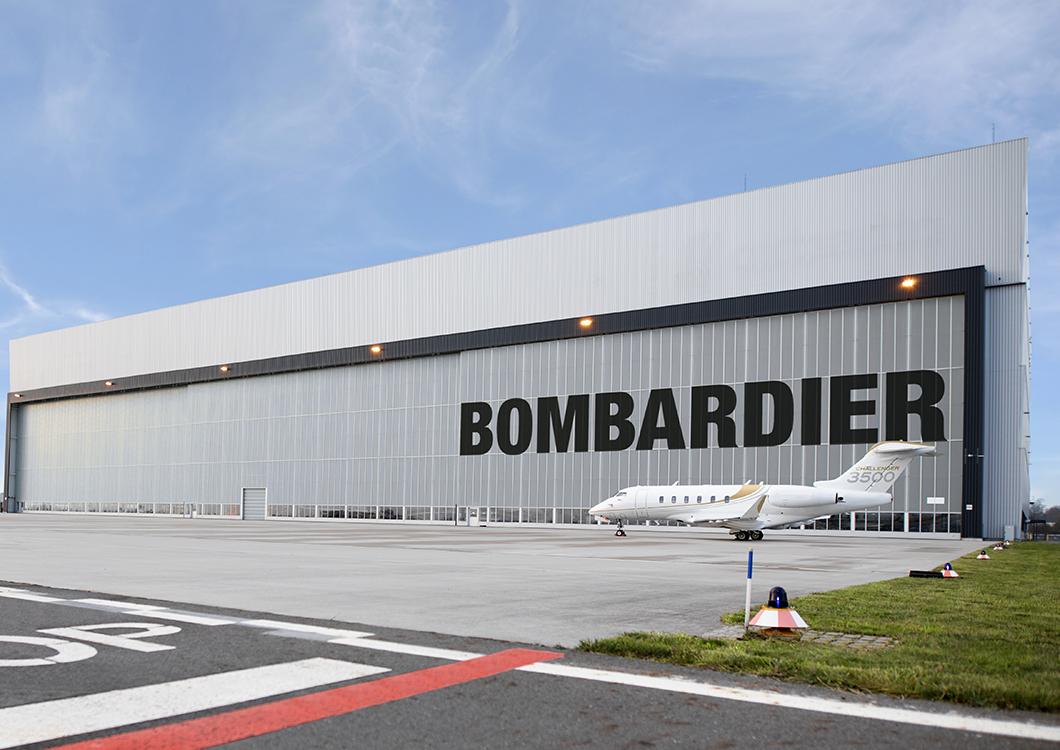 exterior shot of Bombardier center