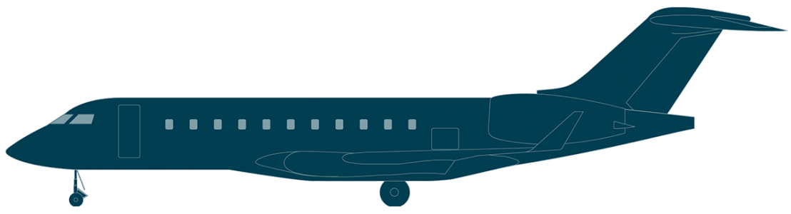 Global 5500 side view