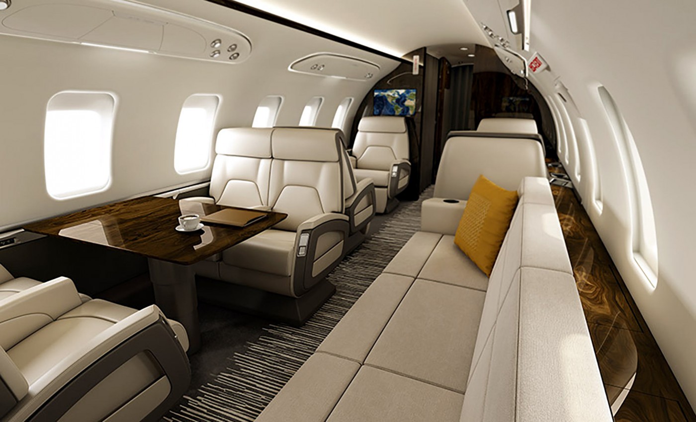 challenger 350 - the widest cabin