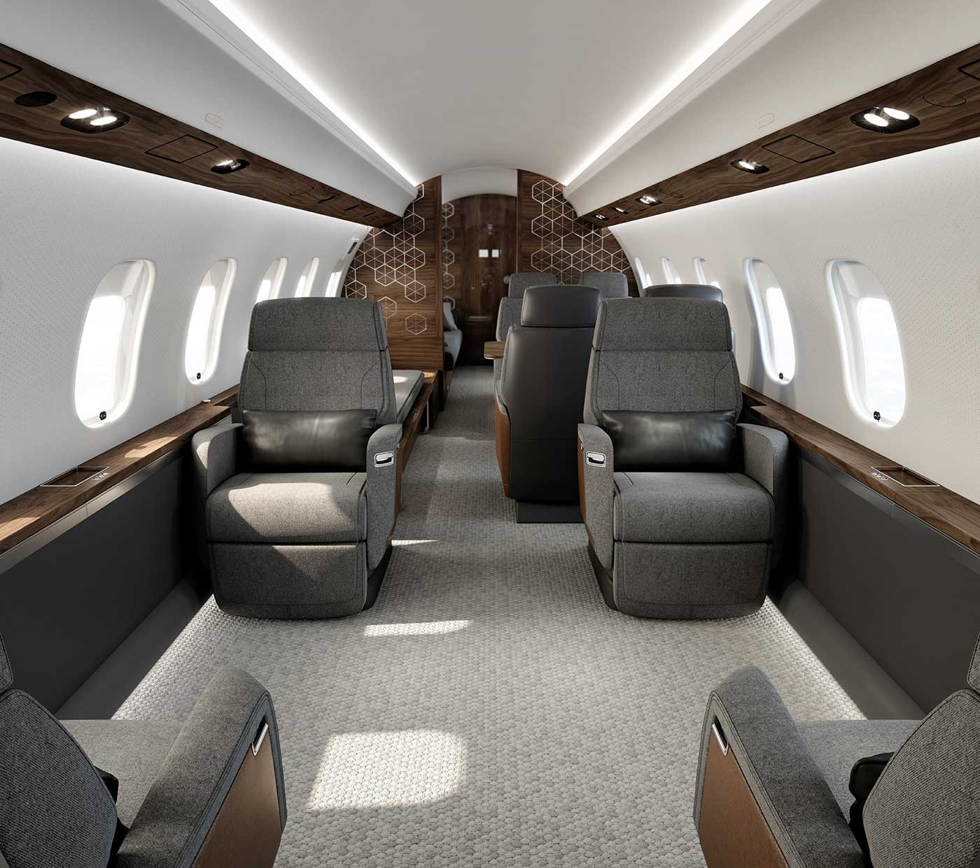 Global 6500 largest cabin