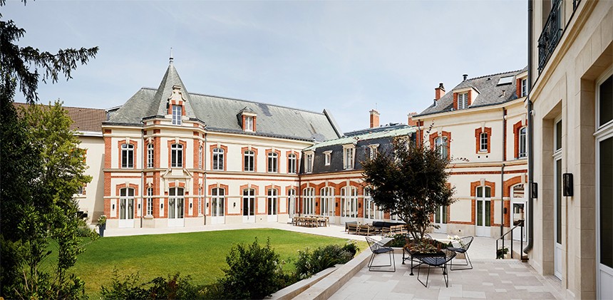 The Krug estate, located in Reims